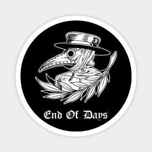 Plague Doctor End of Days Halloween Black Death Magnet